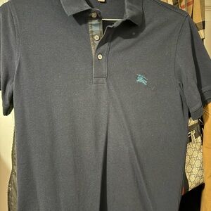 Burberry Dark Blue Polo Shirt